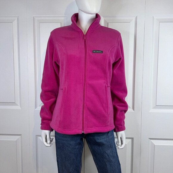 COLUMBIA BENTON fleece pink jacket XS - Picture 4 of 4